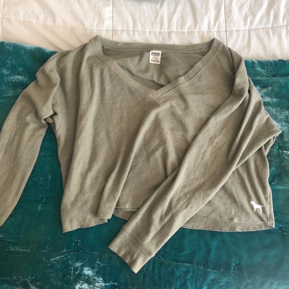 PINK Cropped Sweater